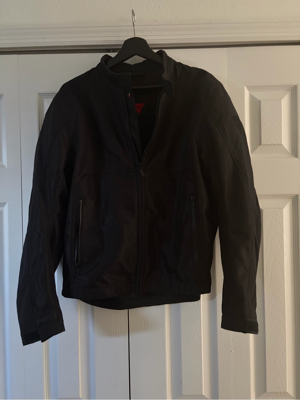 Dainese Air Frame Mesh Motorcycle Jacket Size 52 Black Riding Jacket w/Armour